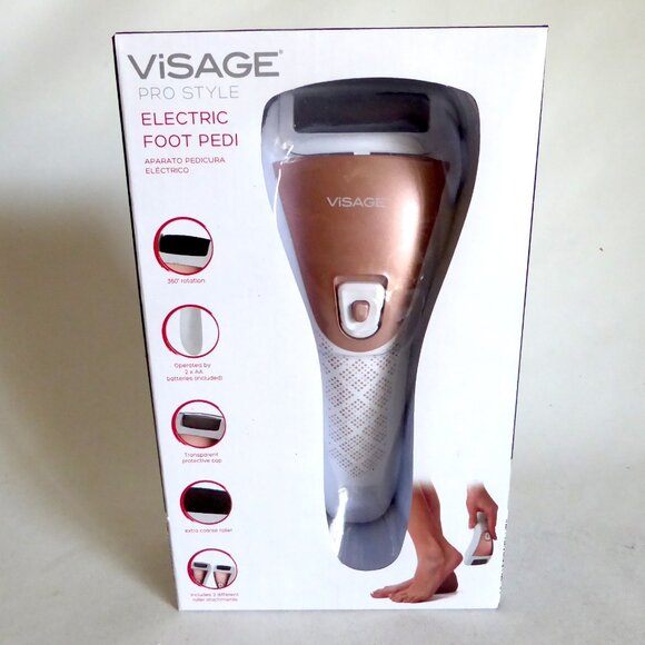 NEW ELECTRIC FOOT PEDICURE FILE DRY SKIN CALLOUS EXFOLIATOR - Picture 1 of 7